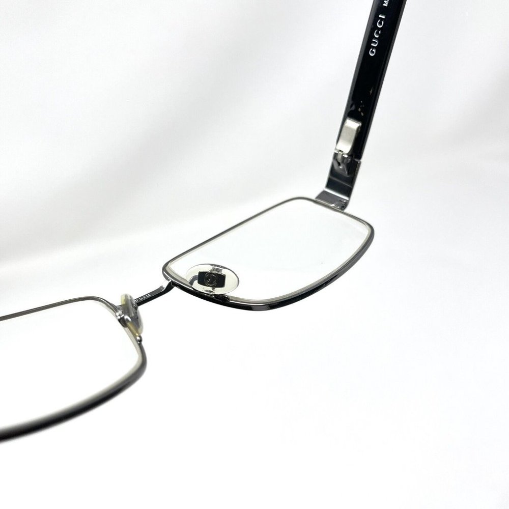 GUCCI GG 1942 TMC Shiny Gunmetal 53 [] 17 135 Men's Eyeglasses Frame - Picture 5 of 15